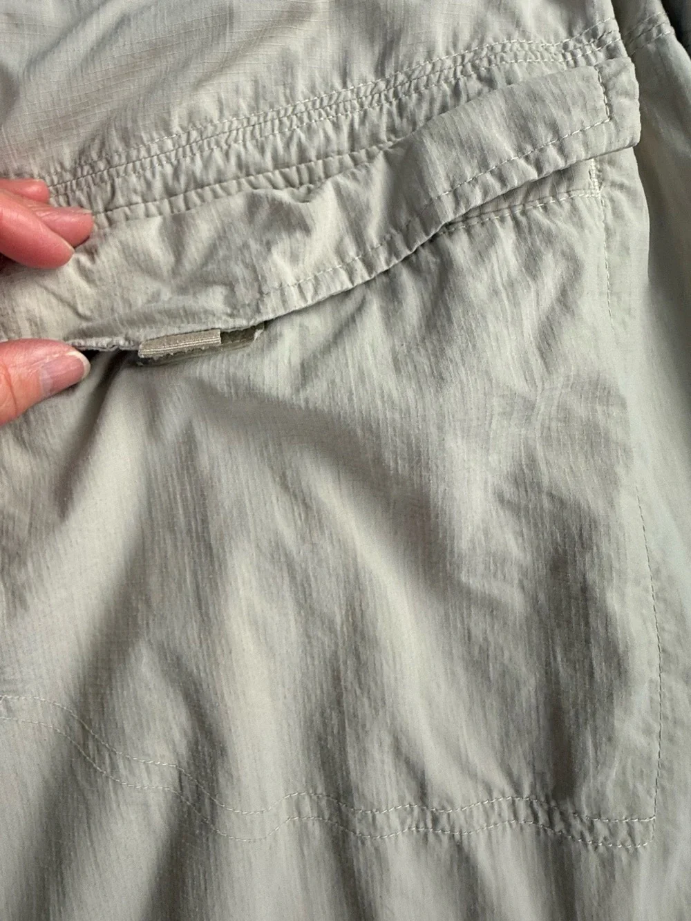 Columbia Men's Khaki Convertible Cargo Pants Omni-Shade Size 46x34